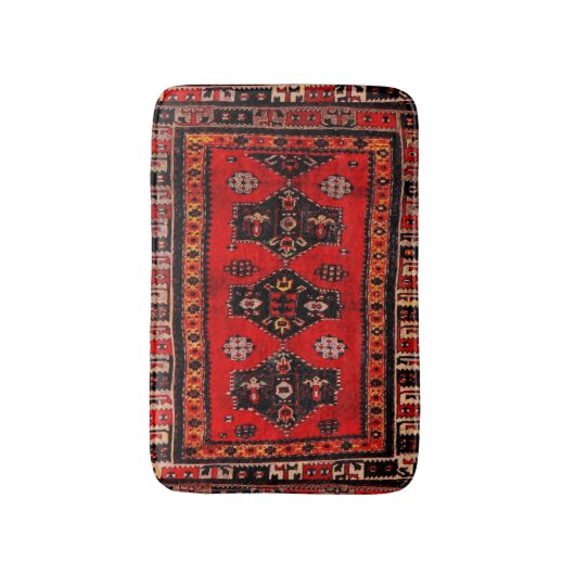 Orientalisches Stammes- Teppichmuster Badematte (Vorderseite Vertikal)