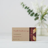 Orientalisches Teppichdesign auf Visitenkarte (Stehend Vorderseite)