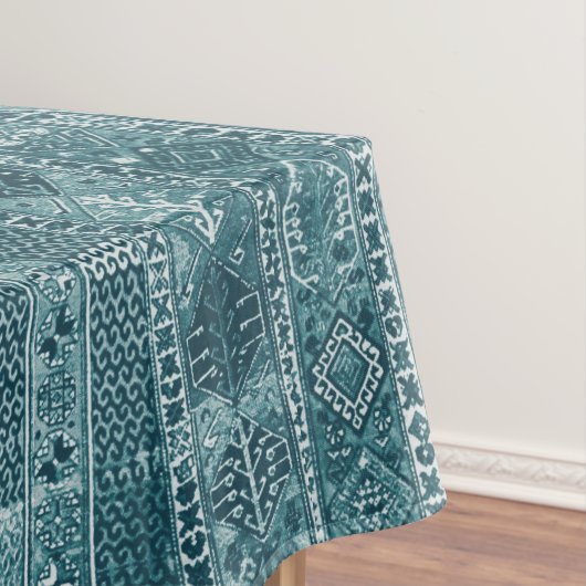 Orientalisches Teppichdesign in Blau Tischdecke (Beispiel)