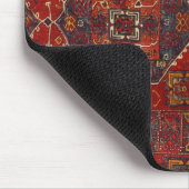 Orientalisches Teppichdesign in dunkelrot 5 Mousepad (Ecke)