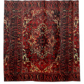 Orientalisches Teppichdesign in dunkelrot Duschvorhang (Vorderseite)