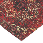 Orientalisches Teppichdesign in dunkelrot Großer Tischläufer (Ecke)