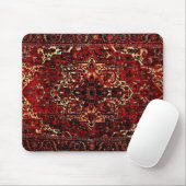 Orientalisches Teppichdesign in dunkelrot Mousepad (Mit Mouse)