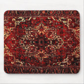 Orientalisches Teppichdesign in dunkelrot Mousepad (Vorne)