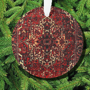 Orientalisches Teppichdesign in dunkelrot Ornament