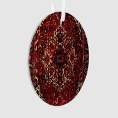 Orientalisches Teppichdesign in dunkelrot Ornament (Vorderseite)