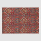 Orientalisches Teppichdesign in dunkelrot Seidenpapier (Vorderseite)