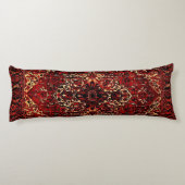 Orientalisches Teppichdesign in dunkelrot Seitenschläferkissen (Rückseite)