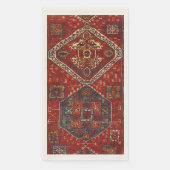 Orientalisches Teppichdesign in dunkelrot Serviette (Vorderseite)