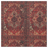 Orientalisches Teppichdesign in dunkelrot Stoff (Nahaufnahme)
