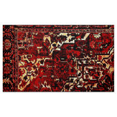 Orientalisches Teppichdesign in dunkelrot Stoff (Fat Quarter (45,7 x 55,9 cm))