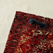 Orientalisches Teppichdesign in dunkelrot Strandtuch (Beispiel)
