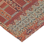 Orientalisches Teppichdesign in Orange Kurzer Tischläufer (Ecke)