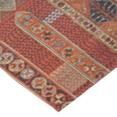 Orientalisches Teppichdesign in Orange Tischdecke (Schrägansicht)