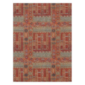 Orientalisches Teppichdesign in Orange Tischdecke (Vorderseite)