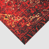 Orientalisches Teppichdesign in warmen Farben Seidenpapier (Detail)