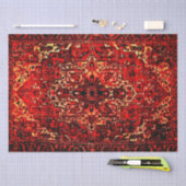 Orientalisches Teppichdesign in warmen Farben Seidenpapier (Handwerk)