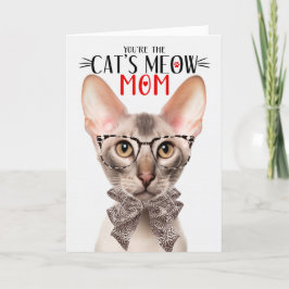 Orientalkatze zur Mama am Muttertag Feiertagskarte