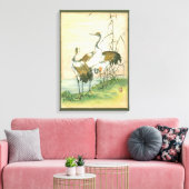 Orientalkrane am Wasser Leinwanddruck (Insitu (Wohnzimmer))