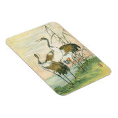 Orientalkrane am Wasser Magnet (Rechte Seite)