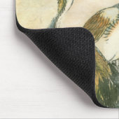 Orientalkrane am Wasser Mousepad (Ecke)