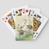 Orientalkrane am Wasser Spielkarten (Rückseite)