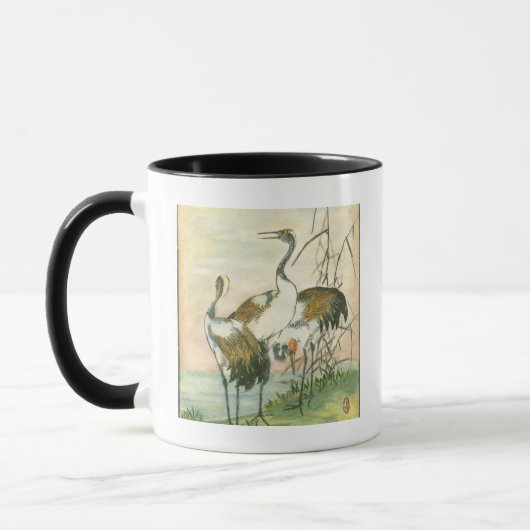 Orientalkrane am Wasser Tasse (Links)
