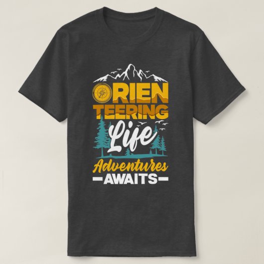 Orienteer Runner Running Orientering Life T-Shirt (Design vorne)