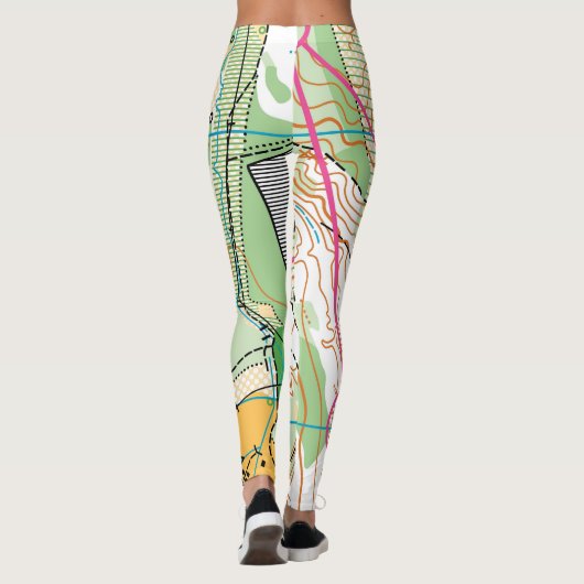 Orienteering Leggings - Karte (Rückseite)