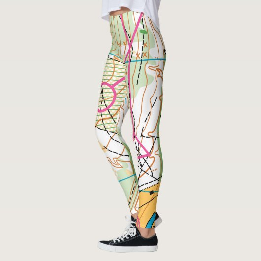 Orienteering Leggings - Karte (Links)