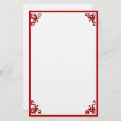 Orientexpress im Rot Briefpapier (Vorne/Hinten)