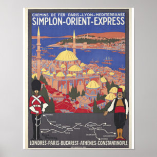 Orientexpress nach Konstantinopel Poster