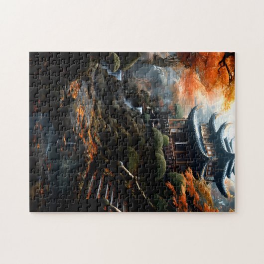 Oriential Temple Puzzle (Horizontal)