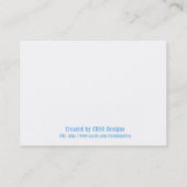 Orientorchid - besonders angefertigt visitenkarte (Rückseite)