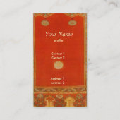 Orientteppich im ladinischen Stil Nr. 2 Visitenkarte (Vorderseite)