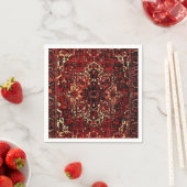 Orientteppichdesign in dunkelrot serviette (Beispiel)