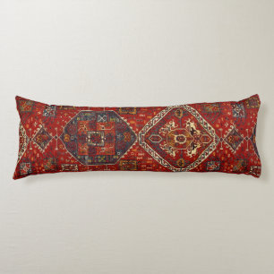 Orientteppichdesign in dunklem Rot Nr. 5 Seitenschläferkissen