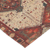 Orientteppiche in Orange und Creme Kurzer Tischläufer (Ecke)