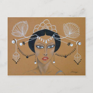 Orig. Asiatische Kunst/Kunst-Déco Postkarte