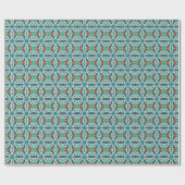 Origami 3d Stars - Türkis, Blau, Orange - männlich Geschenkpapier (Flach)