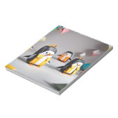 Origami Art - Adorable Baby Pinguine im Rucksack Notizblock (Rotiert)