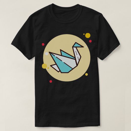 Origami art crane T-Shirt (Design vorne)