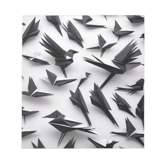 Origami Art - Eine majestätische Flock von Crows N Notizblock