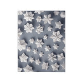 Origami Art - Frozen Elegante: Dazzling Snowflakes Notizblock (Rotiert)