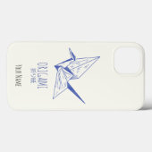 Origami Art japanische Faltkunst Retro Krane Case-Mate iPhone Hülle (Rückseite (Horizontal))