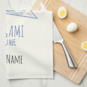 Origami Art japanische Faltkunst Retro Krane Geschirrtuch (Viertel Falte)