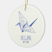 Origami Art japanische Faltkunst Retro Krane Keramik Ornament (Links)