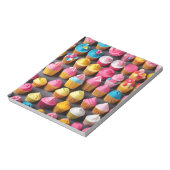 Origami Art - Regenbogen Bliss Cupcakes Notizblock (Rotiert)