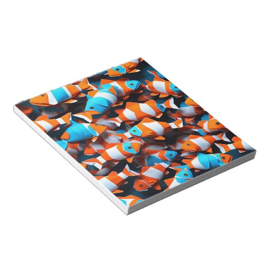 Origami Art - Schöne Harmonie: Clownfish Ballett Notizblock (angewinkelt)