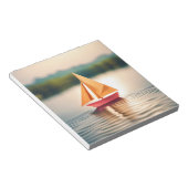 Origami Art - Serenity Sails: Eine ruhige Bootsfah Notizblock (angewinkelt)